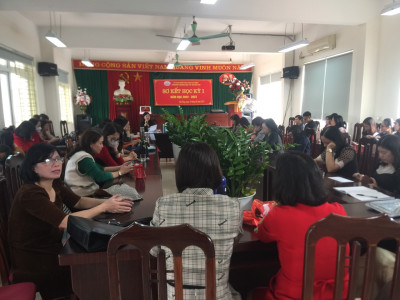 Trường THCS Mỗ Lao tổ chức sơ kết năm học 2022-2023