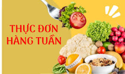 Thực đơn bán trú tuần 14 từ ngày 9 đến 14 tháng 12 năm 2024