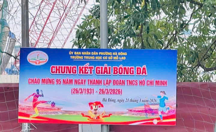 Chung kết giải bóng đá trường THCS Mỗ Lao - Lan toả tinh thần thể thao, gắn kết học đường